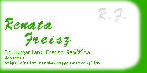 renata freisz business card